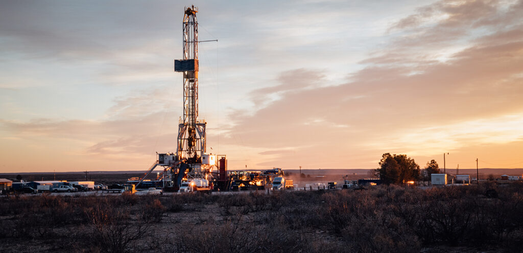 Photo of rig in the Permian Basin