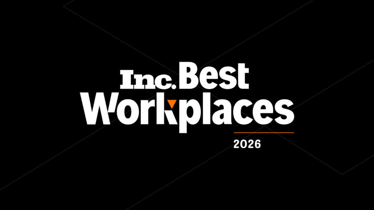 Inc. Best Places to Work Logo on Black